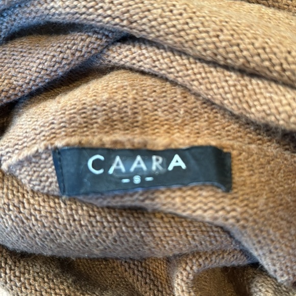 CAARA Turtleneck Sweater Dress tobacco color - Picture 6 of 16